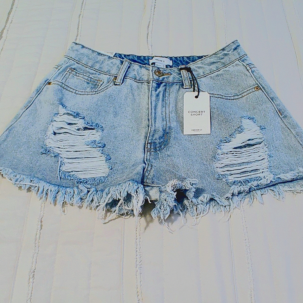 Forever 21 Denim Concert Shorts